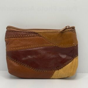 Vintage Unisex eel skin coin purse key holder